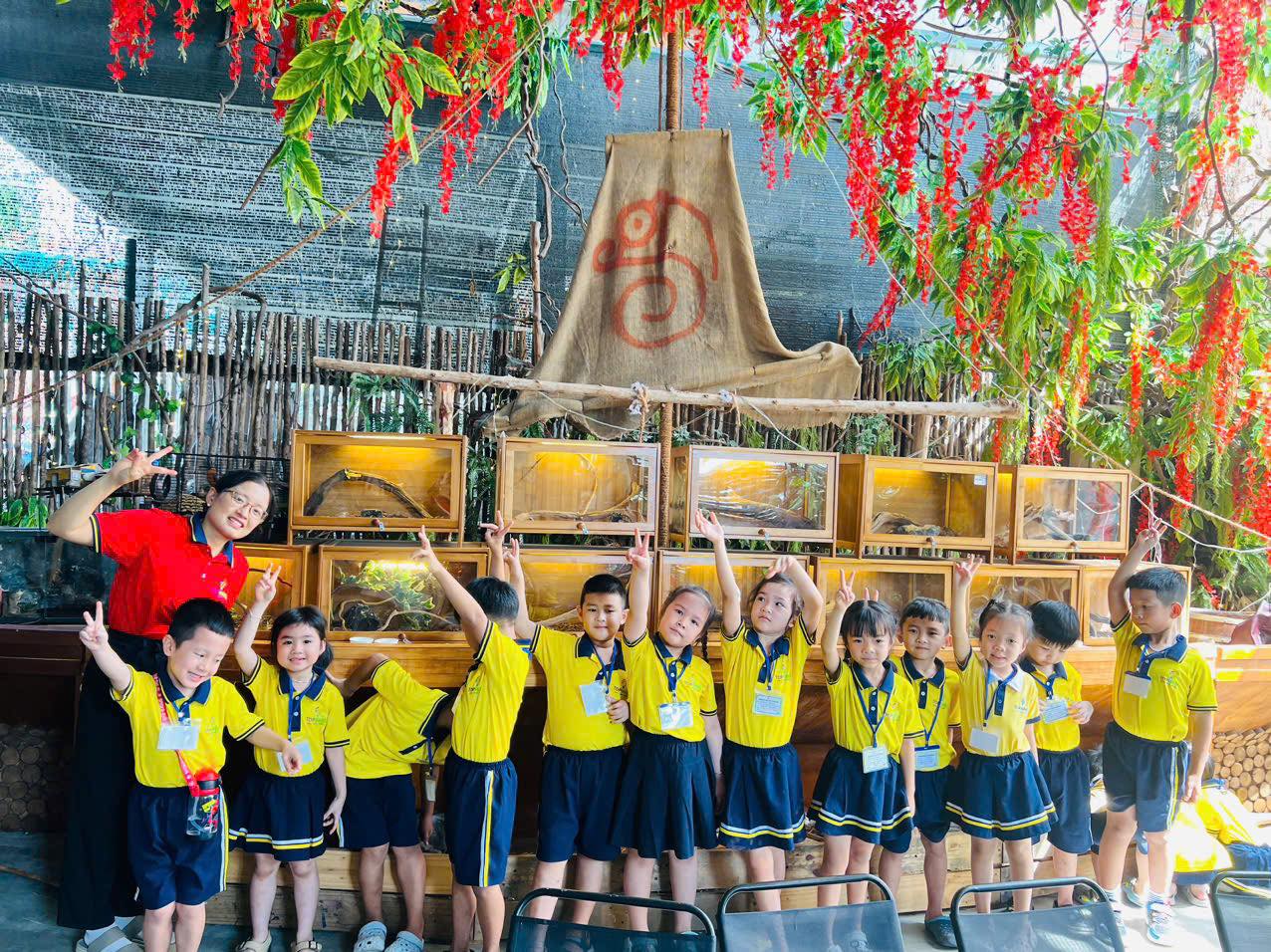 Edison class – students during outdoor learning activity